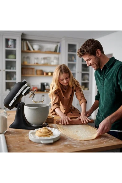 KitchenAid Artisan 5KSM185PSEBK 300 W 4.8 lt Cast Iron Black Hamur Yoğurma Makinesi - 6