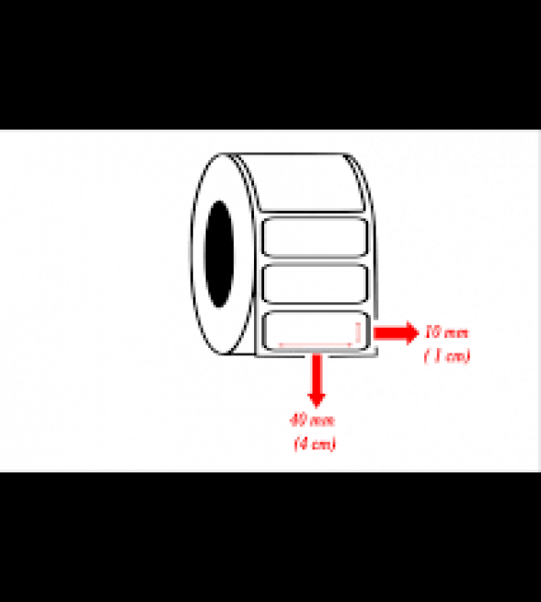 10*40 BARKOD ETİKETİ KUŞE 1000 Lİ SARIM