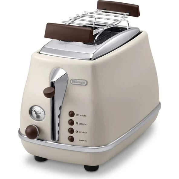 DeLonghi CTOV 2103.BG Icona Vintage İki Dilim Ekmek Kızartma Makinesi