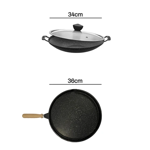 Mihfer 12 Parça Döküm Tencere Sahan Tava Çeyiz Seti - Resim 6