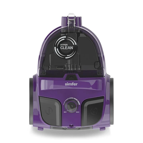 Simfer 6303 Hyper Clean Toz Torbasız Süpürge 800W Mor - Resim 2