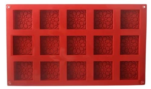 Pastaland Silikon Kek Kalıbı Kare Desenli - Resim 2