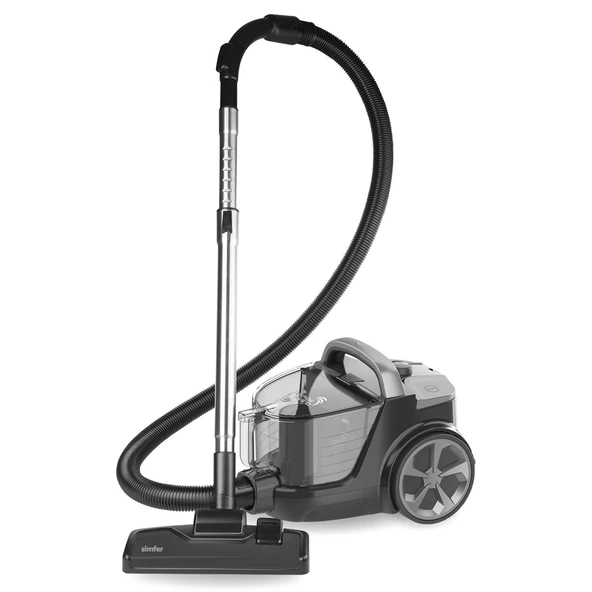 Simfer 6300 Clean Power S4 Toz Torbasız Yatay Süpürge 800W Silver-Gri - Resim 2
