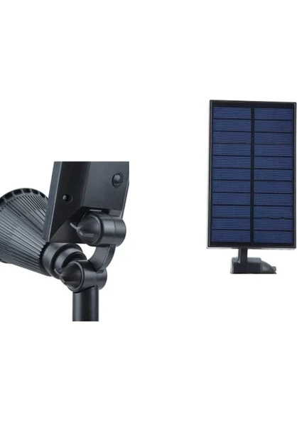 2 Adet 7 Watt Solar Güneş Enerjili Kazıklı Çim Armatür Amber RGB Ct-7310  D19  (2 adet) - 3