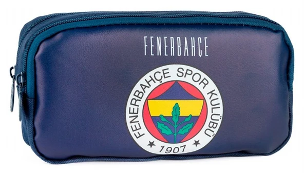 Fenerbahçe Erkek Çocuk Lacivert Renkli Suni Deri Üzerine Arma Baskılı Kalem Çantası - ME25763 ürün görseli