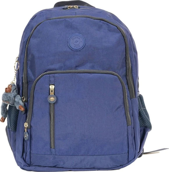 Pippa Yogi Dört Bölmeli Krinkıl Okul ve Günlük Sırt Çantası - Erkek - Mavi - CNT8030-09