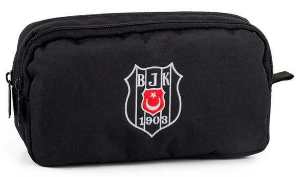 Beşiktaş Lisanslı İli Bölmeli Kanvas Kalem Çantası - 25308 ürün görseli