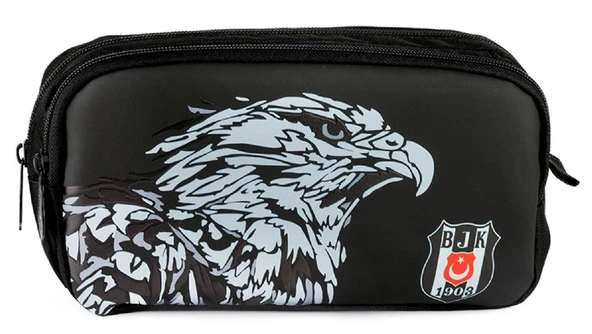 Beşiktaş Lisanslı Kartal Baskılı İki Bölmeli Kalemlik - 25393 ürün görseli