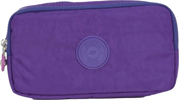 Pippa Yogi İki Gözlü Kız Çocuk Mor Krinkıl Kumaş Kalem Çantası/Kalemlik - KK975-8 ürün görseli