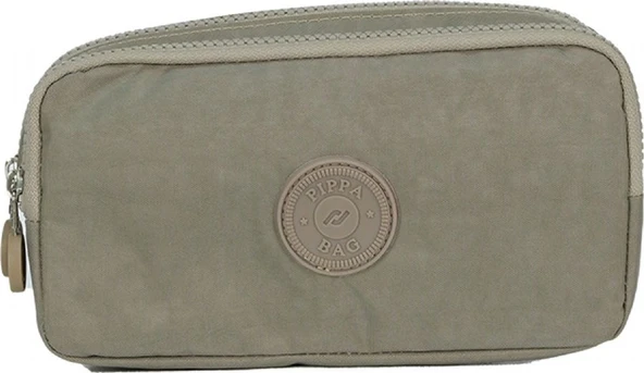 Pippa Yogi İki Gözlü Kız Çocuk Krem Krinkıl Kumaş Kalem Çantası/Kalemlik - KK975-3 ürün görseli