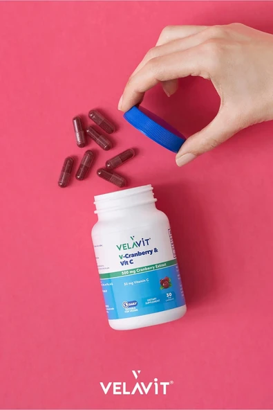 Velavit V-Cranberry & Vit C 30 Kapsül - 4