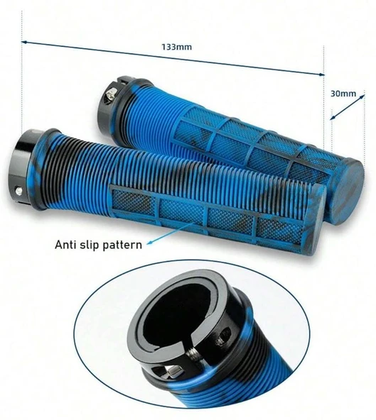 Forte Gt 1519 Silikon Bisiklet Elcik Kaymaz Yapı Kolay Kavrama Gidon Bisiklet Elciği Kırmızı - Resim 5