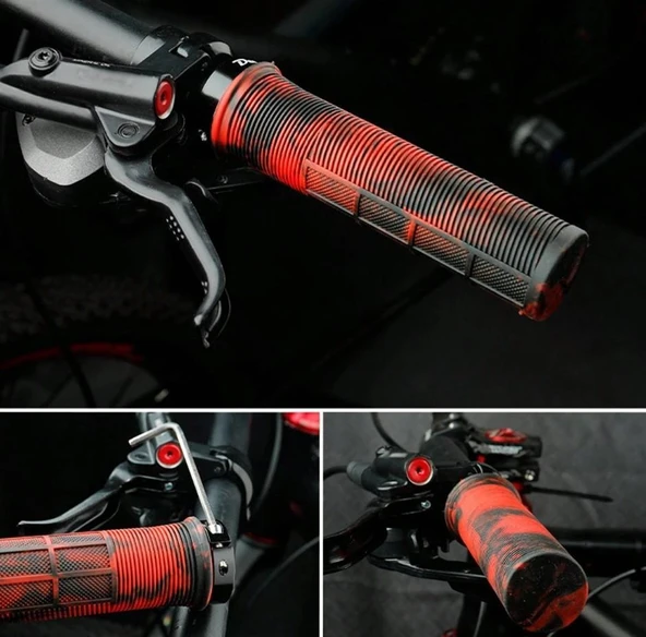 Forte Gt 1519 Silikon Bisiklet Elcik Kaymaz Yapı Kolay Kavrama Gidon Bisiklet Elciği Kırmızı - Resim 4