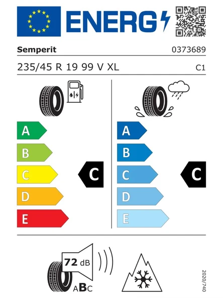 SEMPERIT 235/45R19 99V XL SPEED-GRIP 5 KIŞ LASTİĞİ 2025 ÜRETİM - Resim 2