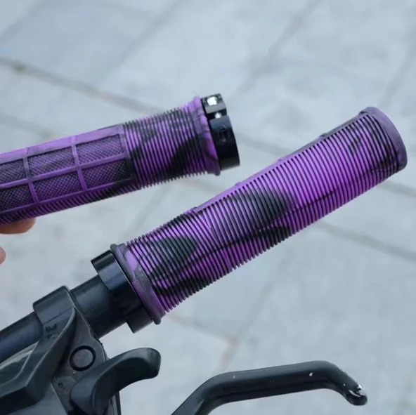 Forte Gt 1519 Silikon Bisiklet Elcik Kaymaz Yapı Kolay Kavrama Gidon Bisiklet Elciği Mor - 6