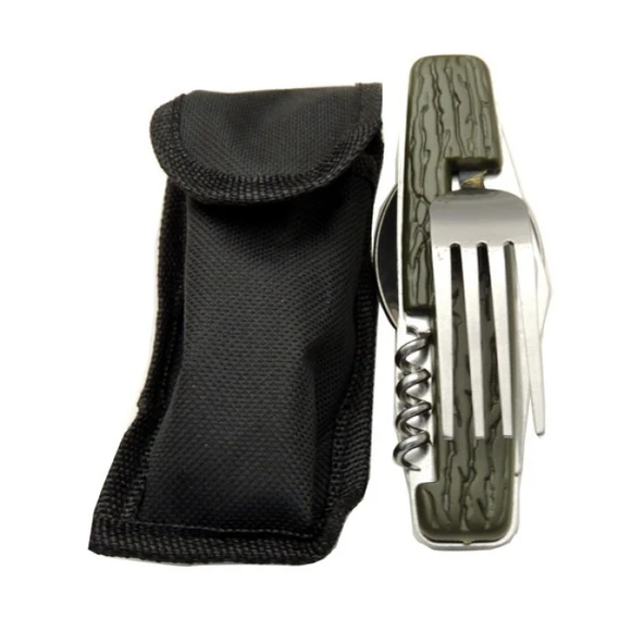 Kamp Çakısı Haki 6 Parçalı Marka:Alaska Ürün Kodu: C-003 12 CM - Resim 2