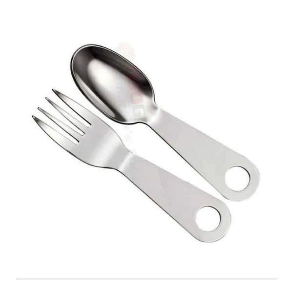 Kamp Çakısı Haki Çatal Kaşık Bıçak Ürün Kodu: SW-399 14 CM - Resim 2