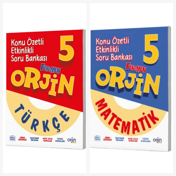Orjin 5. Sınıf Türkçe & Matematik Soru Bankası ürün görseli 1