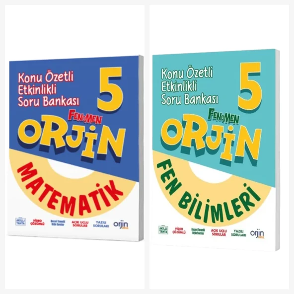 Orjin 5. Sınıf Matematik & Fen Soru Bankası ürün görseli 1