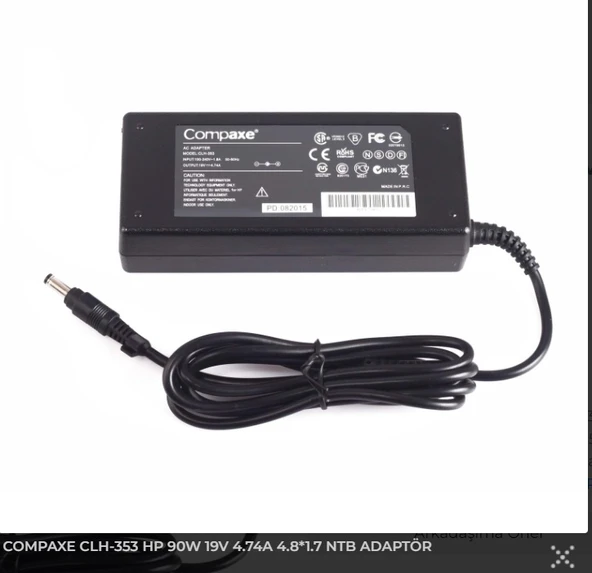 COMPAXE CLH-353 19V 4.74A 4.8*1.7 Hp Notebook Adaptörü ürün görseli