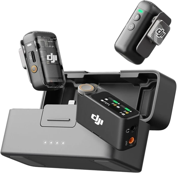DJI Mic 2 (2 TX + 1 RX) Kablosuz Mikrofon Seti Kiti - 1