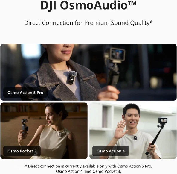 DJI Mic 2 (2 TX + 1 RX) Kablosuz Mikrofon Seti Kiti - 6