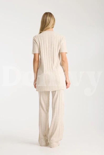 ÇİZGİLİ RELAX FİT İKİLİ TAKIM DNV-000019 - Resim 2