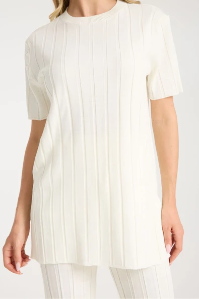 ÇİZGİLİ RELAX FİT İKİLİ TAKIM DNV-000019 - Resim 3