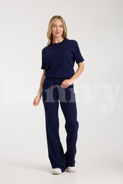 ÇİZGİLİ RELAX FİT İKİLİ TAKIM DNV-000019 - Resim 7