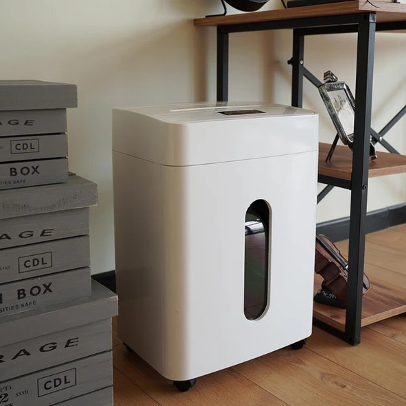 Everest JP-727C Çapraz Kesim 23L 42DB±3 Boyut 37.7*28.2*54 Beyaz Sessiz Kağıt Kesme Makinesi - Resim 3