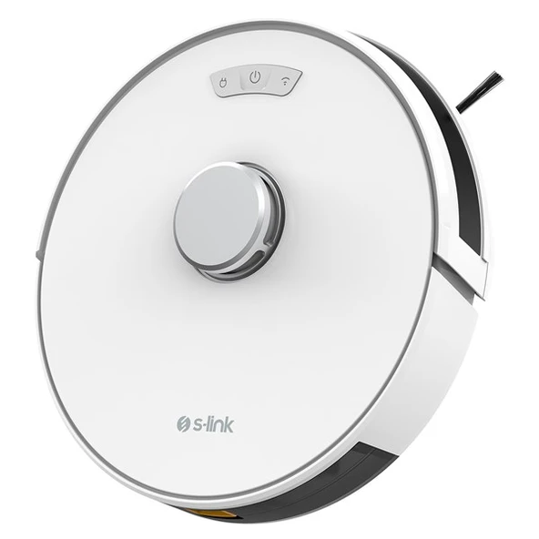 S-LINK C45 Max 2700 Vakumlu Gerçek 3000mAh Yüksek Emişli Akıllı Robot Süpürgesi - 1