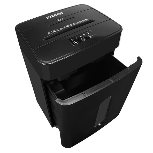 Everest JP-727C Çapraz Kesim 23L 42DB±3 Boyut 37.7*28.2*54 Siyah Sessiz Kağıt Kesme Makinesi - Resim 4
