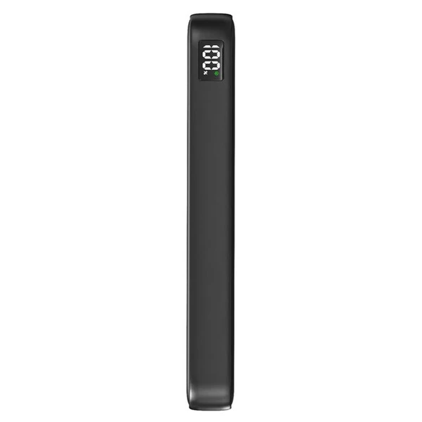 S-LINK P311L 10000mAh PRM LED Logo HSC22.5W+PD20W+QC3.0 Siyah LCD Taşınabilir Pil Şarj Cihazı Powerbank - 4