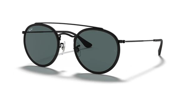 Ray-Ban Round 3647N 002/R5 Black-Blue/Grey Güneş Gözlüğü - 1