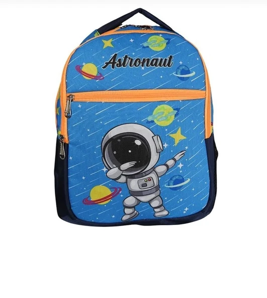 Okul Çantası 2'li Set Astronot Desenli Yüksek Kaliteli Okul Çantası - 4