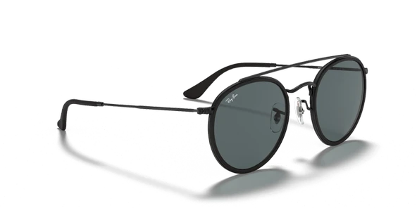 Ray-Ban Round 3647N 002/R5 Black-Blue/Grey Güneş Gözlüğü - 4