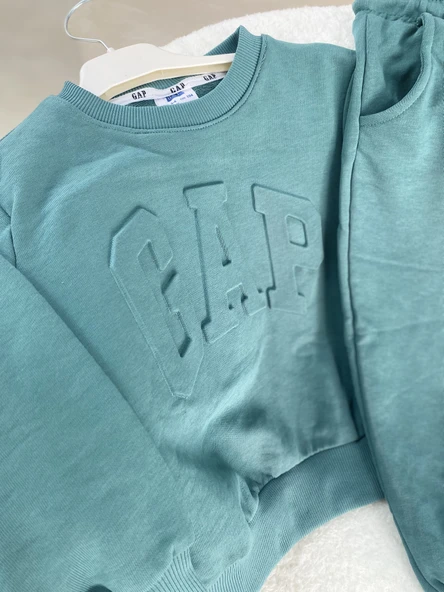 Baskılı Çocuk Eşofman Takımı – Yeşil - 3