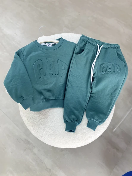 Baskılı Çocuk Eşofman Takımı – Yeşil