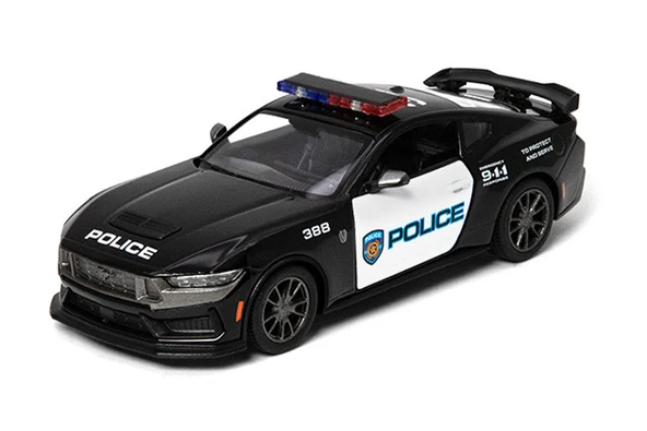 2024 Ford Mustang Dark Horse Police 911 1:38 ölçek