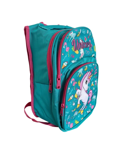 Okul Çantası 2'li Set Unicorn Desenli Yüksek Kaliteli Okul Çantası - 3