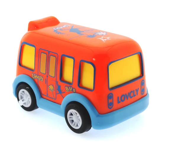 Çek Bırak Mini Sevimli Turuncu Otobüs - 3