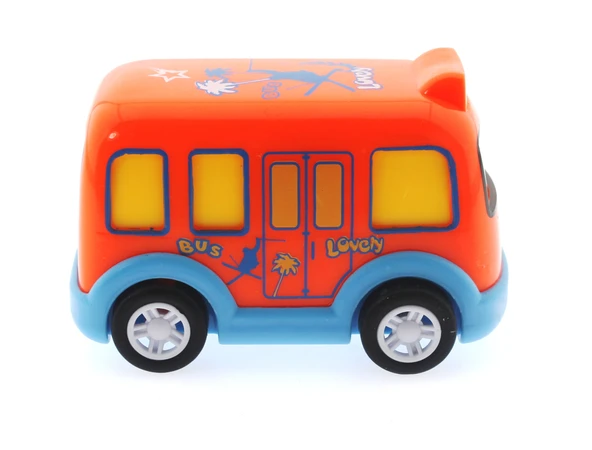 Çek Bırak Mini Sevimli Turuncu Otobüs - 4