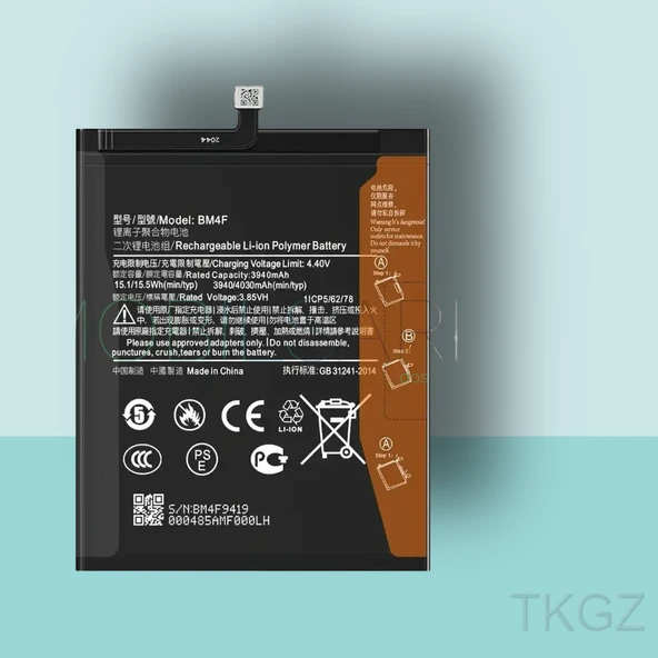 Tkgz - Xiaomi Mİ9 LİTE - BM4F - Batarya Pil Orijinal Sıfır ürün görseli 1