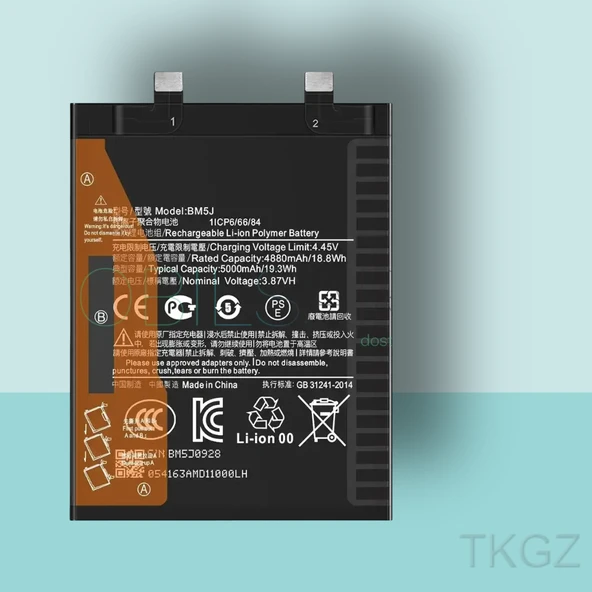 Tkgz - Xiaomi Mİ12T PRO - BN5J - Batarya Pil Orijinal Sıfır ürün görseli 1