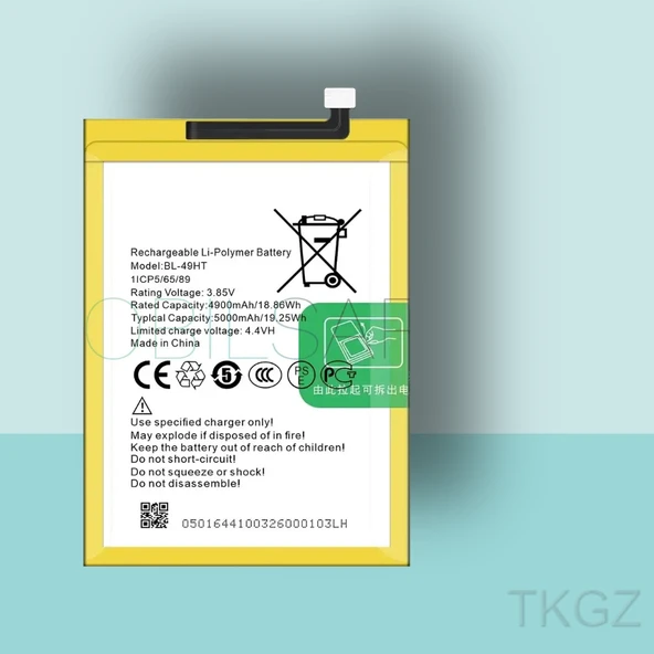 Tkgz - Tecno CAMON 16 - BL-49HT - Batarya Pil Orijinal Sıfır ürün görseli 1