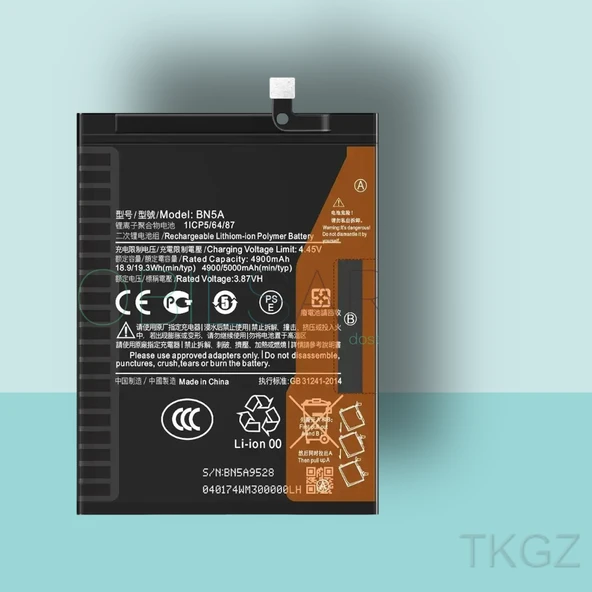 Tkgz - Xiaomi POCO M3 PRO - BN5A - Batarya Pil Orijinal Sıfır ürün görseli 1