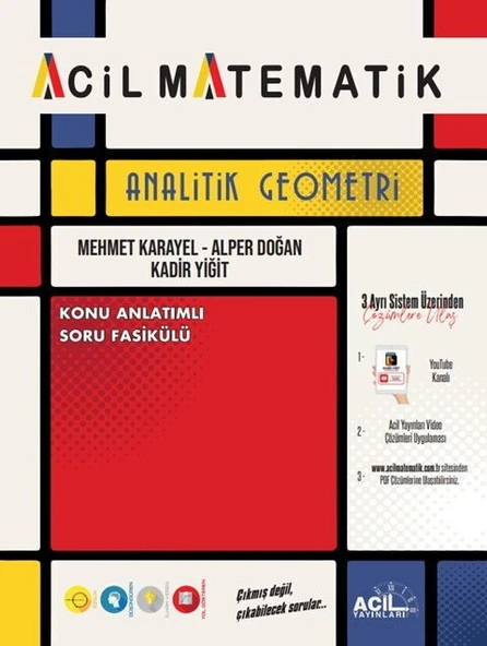 TYT AYT Analitik Geometri Konu Anlatım Soru Fasikülü Acil Yayınları ürün görseli 1