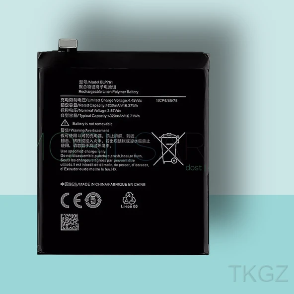 Tkgz - ONEPLUS 8T Batarya Pil Orijinal Sıfır ürün görseli 1