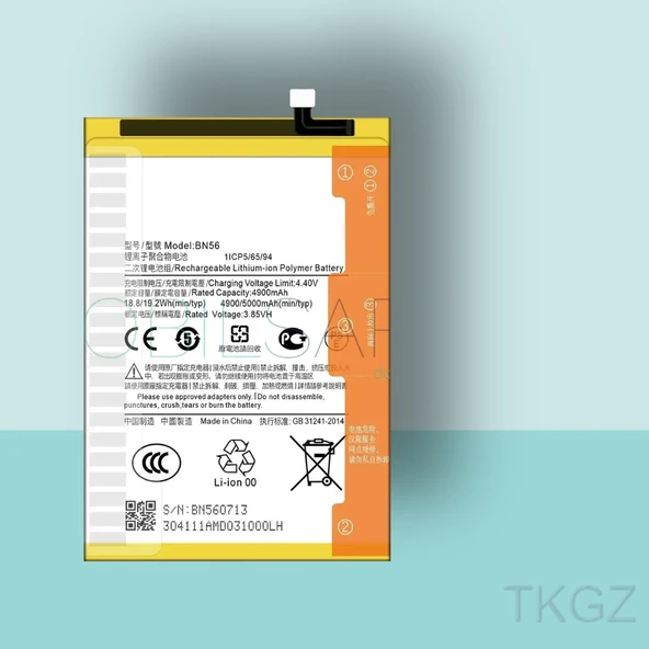 Tkgz - Xiaomi REDMİ 9A - BN56 - Batarya Pil Orijinal Sıfır