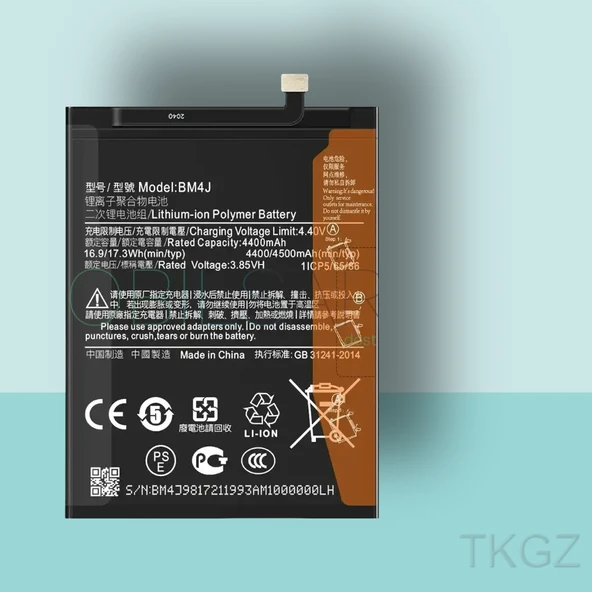 Tkgz - Xiaomi REDMİ NOTE 8 PRO - BM4J - Batarya Pil Orijinal Sıfır ürün görseli 1